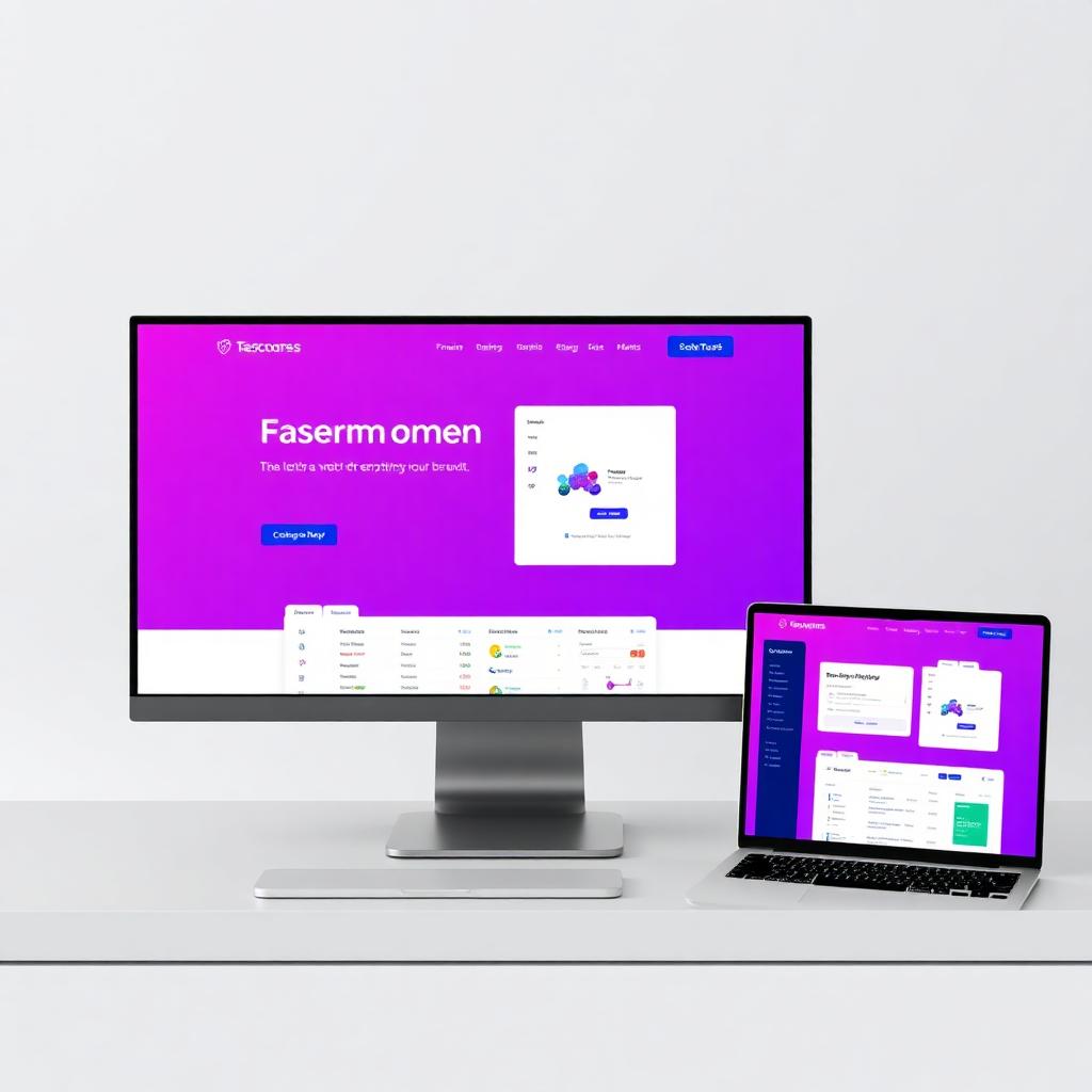 Web development mockup