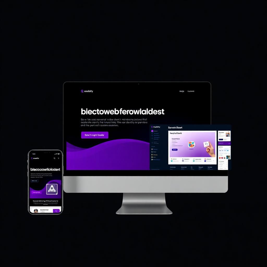 Responsive web and app mockup